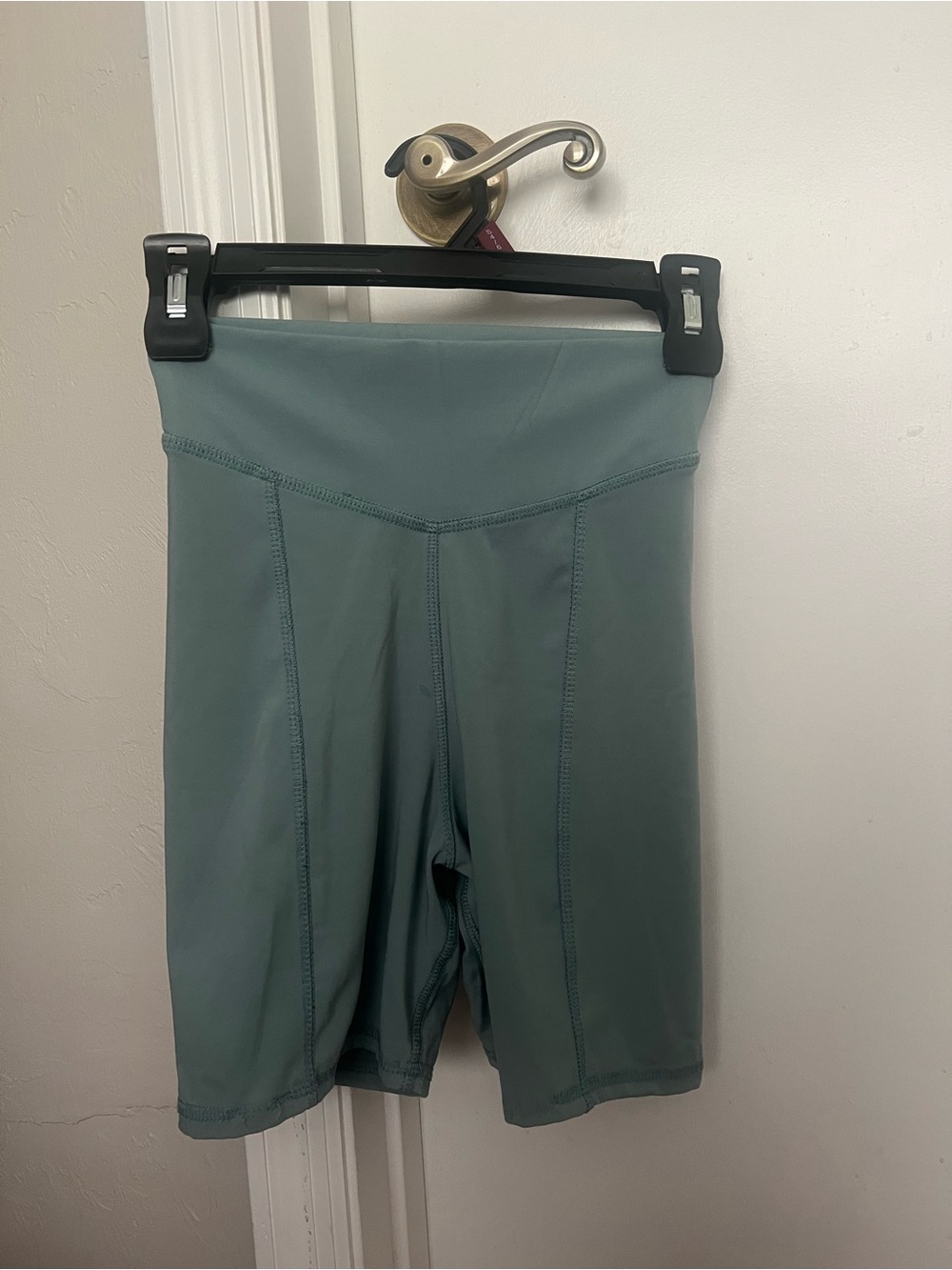 Zara high-Waisted Women’s Bike Shorts in Sage Green